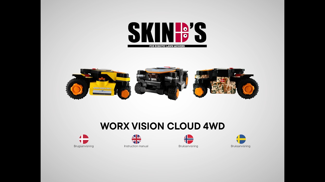 SKINDS Monteringsvejledning til Worx Vision Cloud 4WD modeller