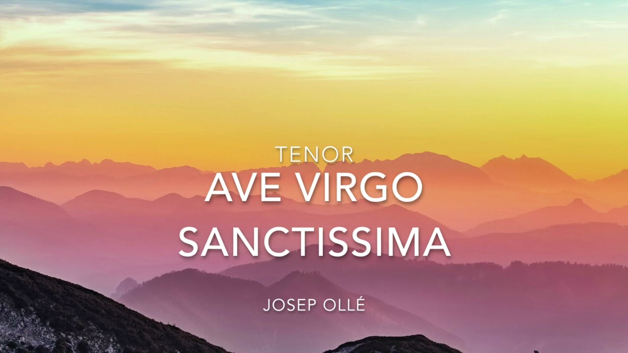 Ave virgo sanctissima. Tenor part