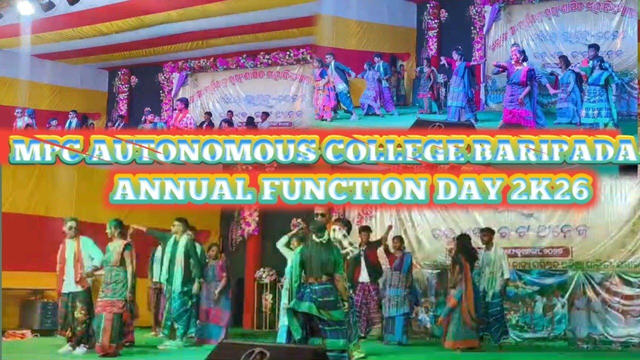 MPC Autonomous College Baripada Annual Function day 2k26//MPC autonomous college rocord dance video