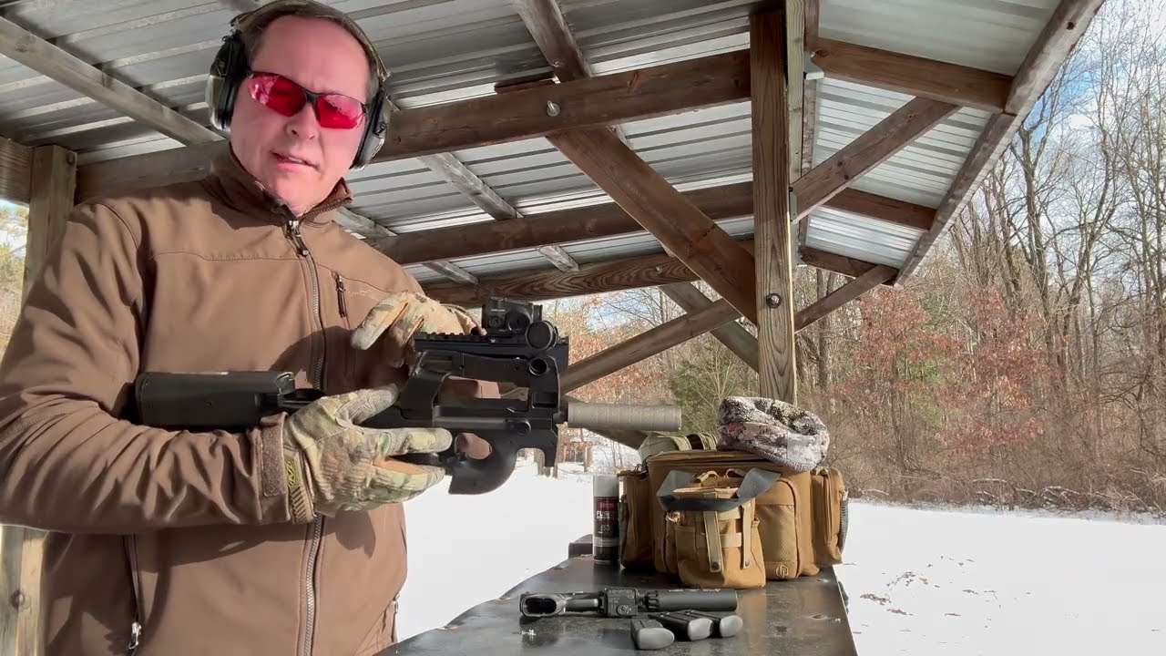 FN PS90 SBR with B&T Print-X .22 Titanium Suppressor