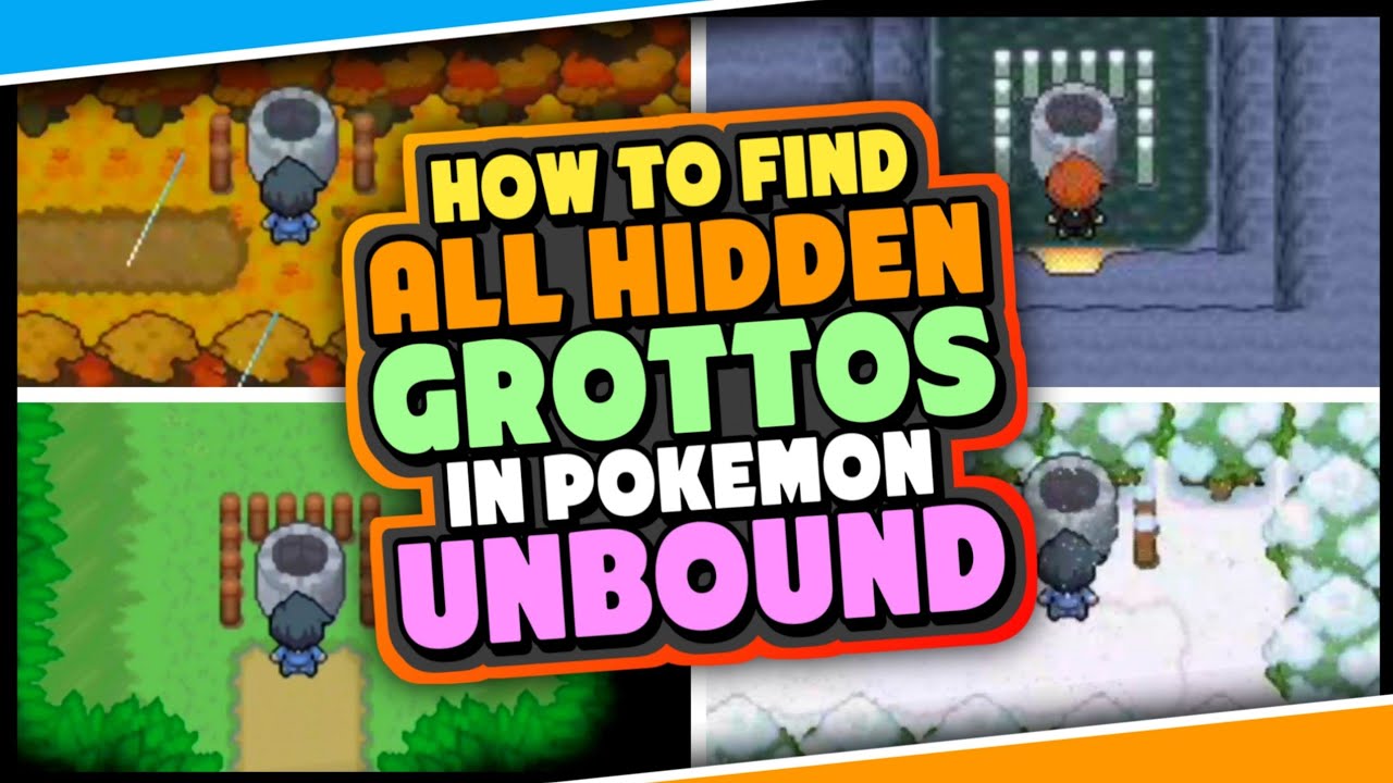 ALL HIDDEN GROTTOS LOCATIONS IN POKEMON UNBOUND - Dynamax Den locations