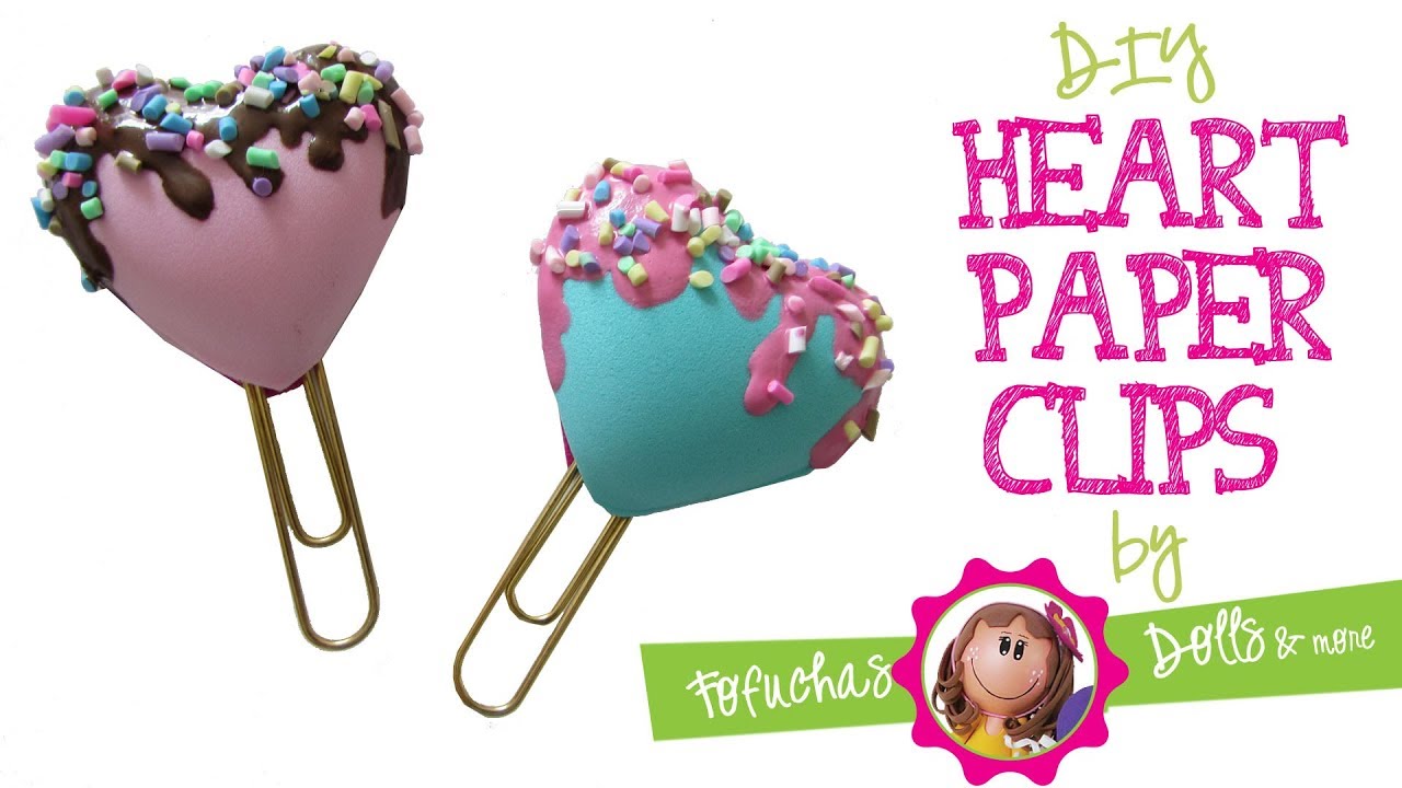 Heart Paper Clips DIY - Craft Foam Fun!