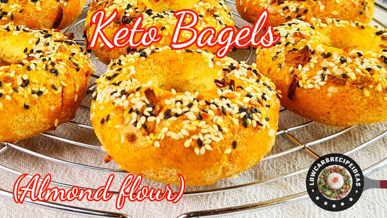HOW TO MAKE KETO BAGELS | ALMOND FLOUR | SUPER EASY TO MAKE | DELICIOUS