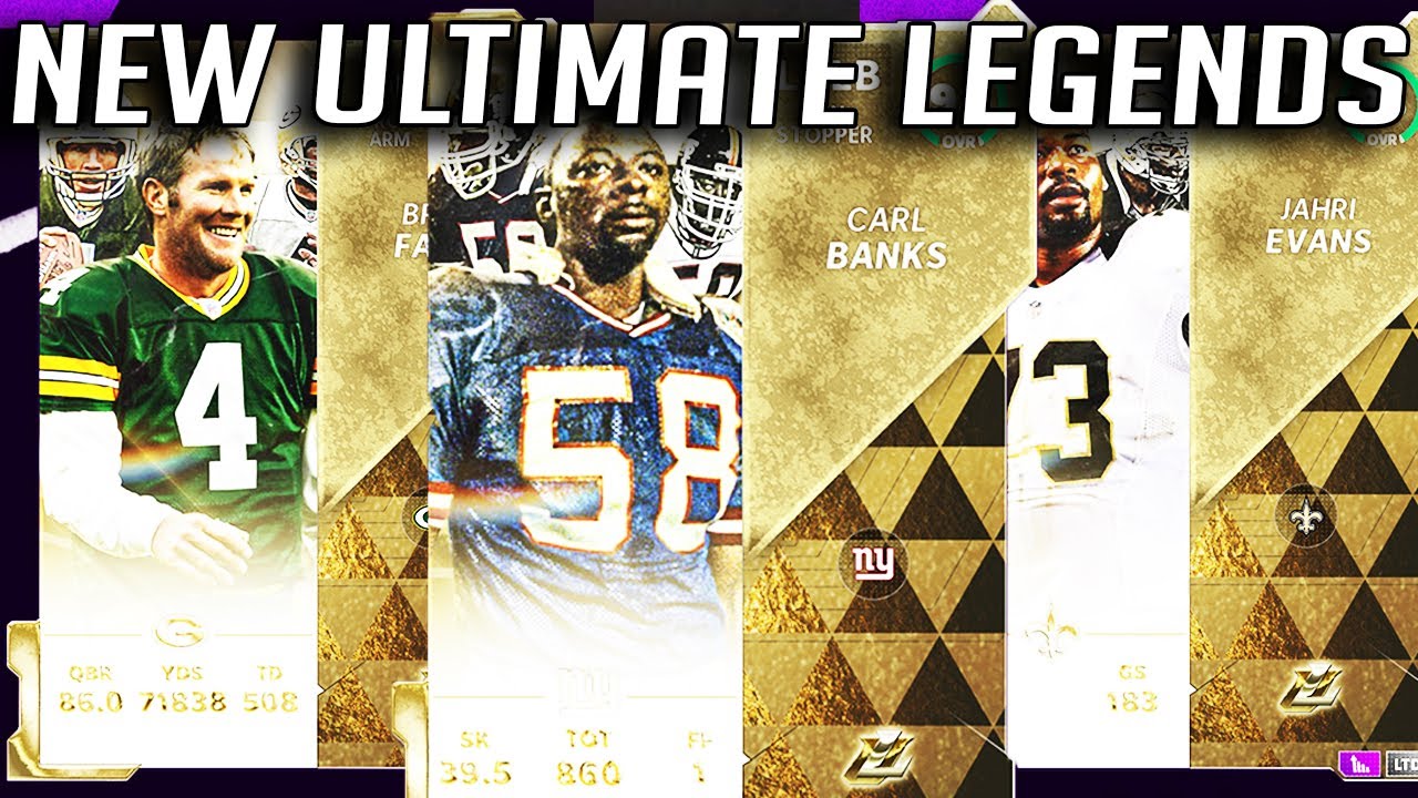 MADDEN 21 ULTIMATE LEGENDS COMING TOMORROW! JAHRI EVANS,BRETT FAVRE, CARL BANKS!