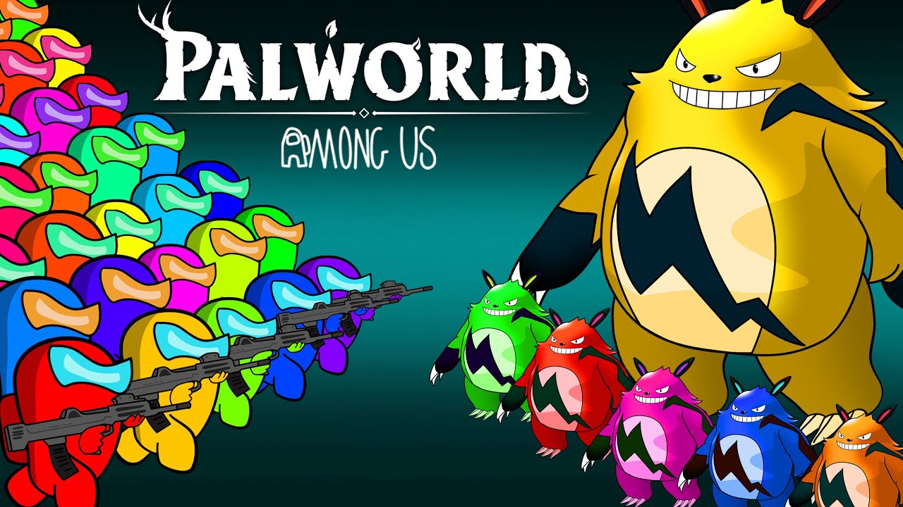 PALWORLD vs. Among Us ◉ funny animation - 어몽어스 좀비 애니메이션