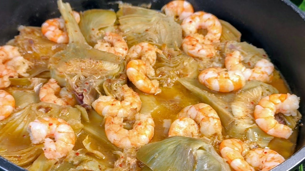 ✨la cena en 20 minutos 🕒 alcachofas al pilpil 