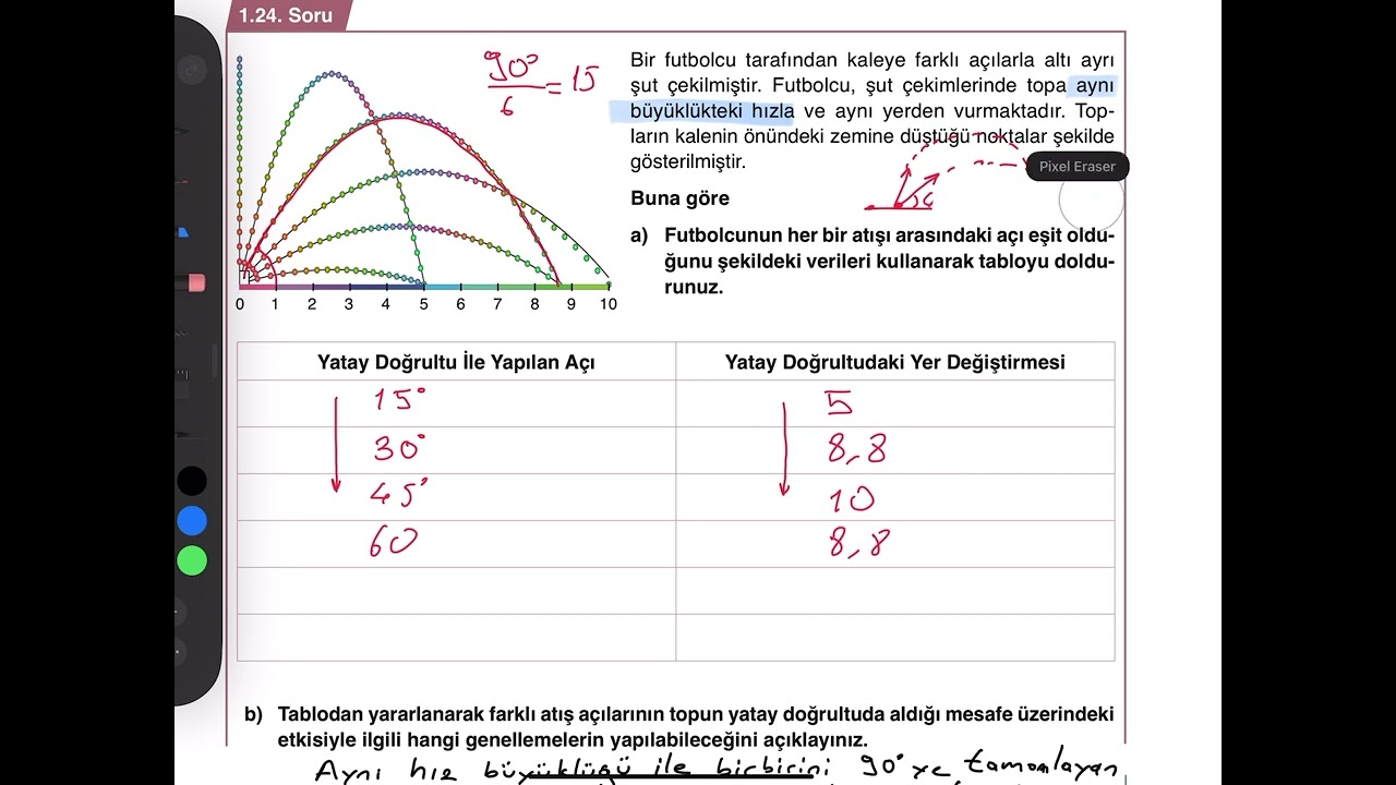 MEB 10. Sınıf Fizik – İki Boyutta Hareket Sayfa 85 Soru 24 | Detaylı Çözüm