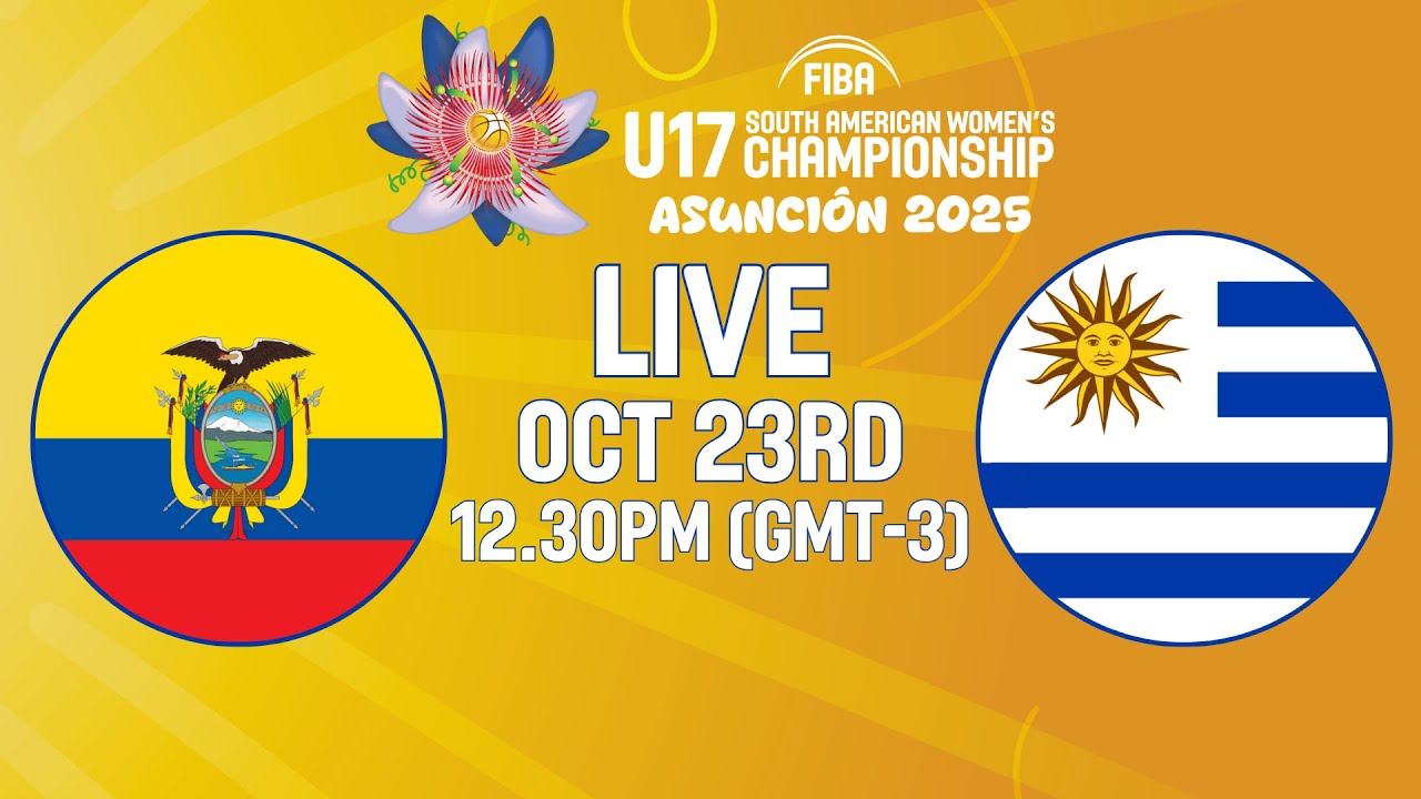 Ecuador v Uruguay | Full Basketball Game | FIBA U17 South American Women's Championship 2025
