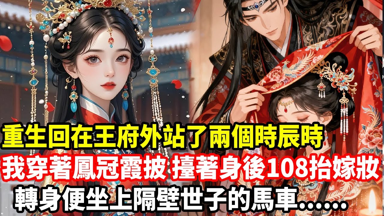 重生回在王府外站了兩個時辰時，我穿著鳳冠霞披，擡著身後108抬嫁妝，轉身便坐上隔壁世子的馬車......