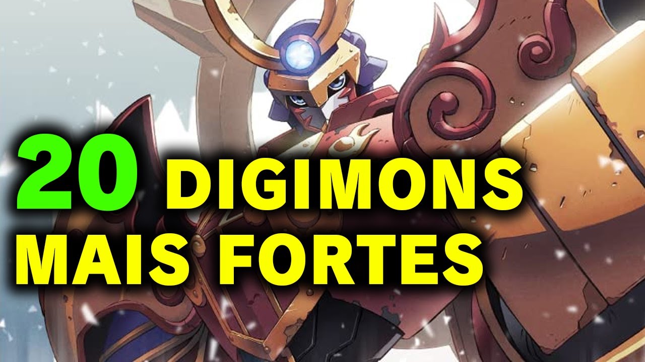 20 DIGIMONS MAIS FORTES