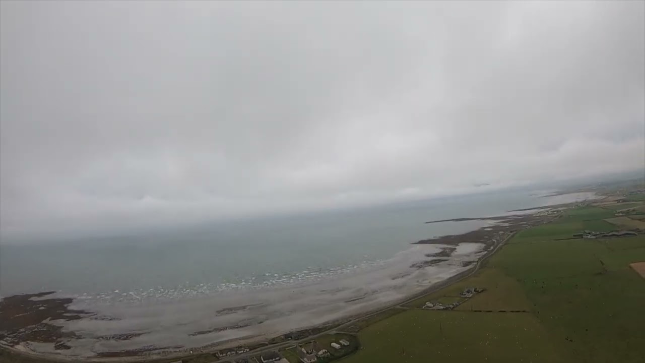 Rossglass beach paramotor aug  2025