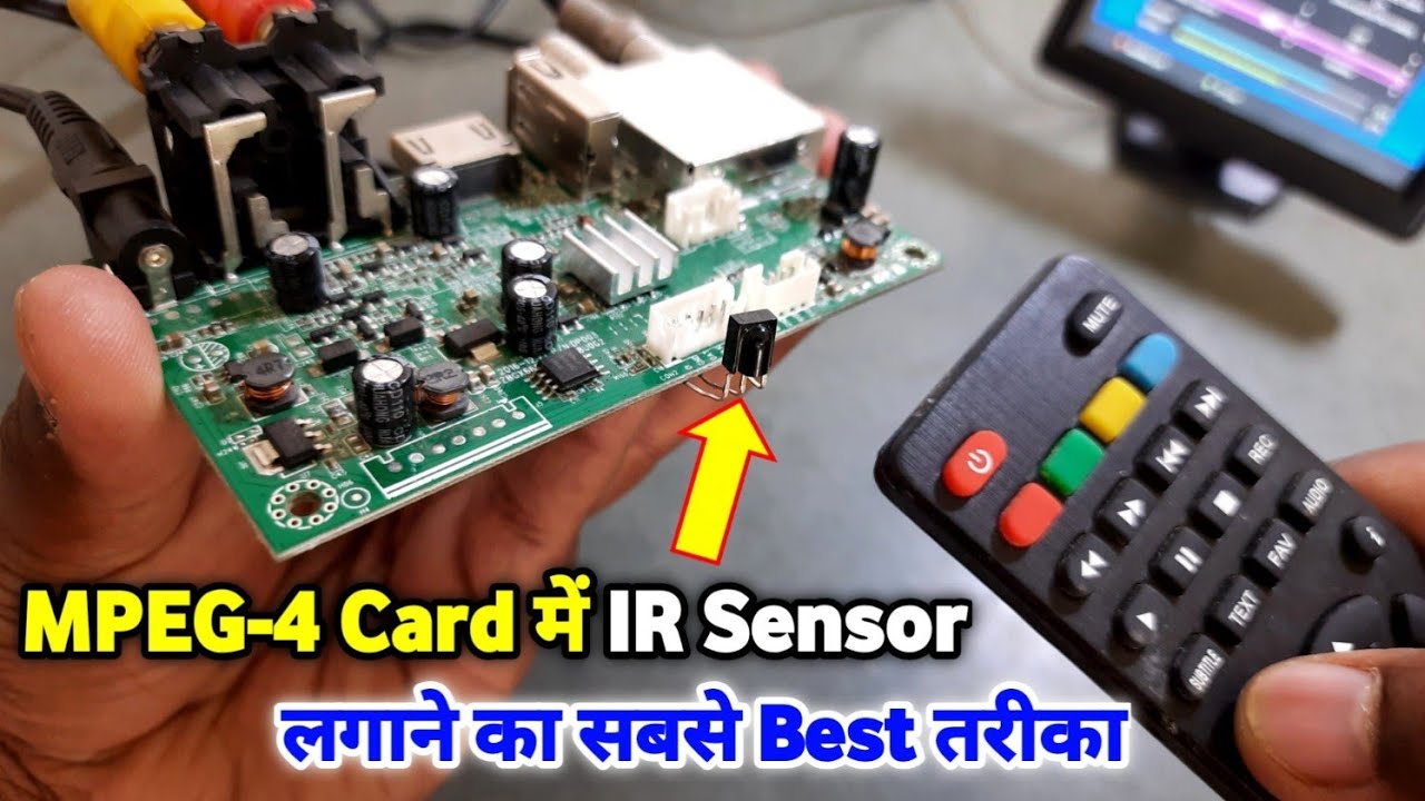 DD Free Dish MPEG4 set top box per IR Sensor Kaise Lagaye