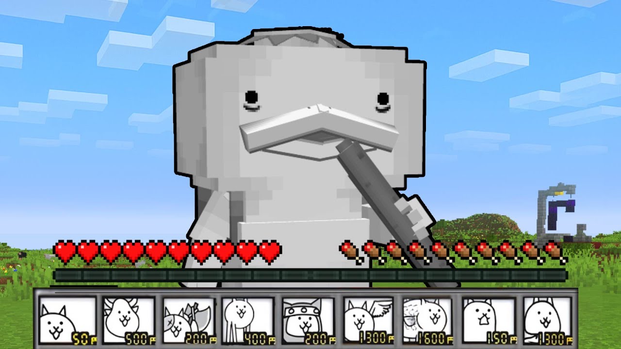 【マイクラ】にゃんこ大戦争のボスを作るマインクラフト１２