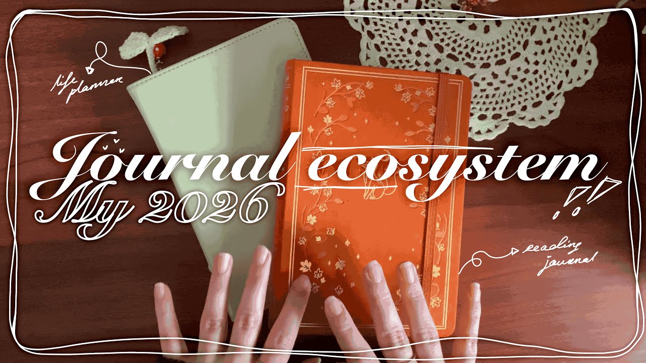 [JOURNALING] journal eco system + january reading journal set up...