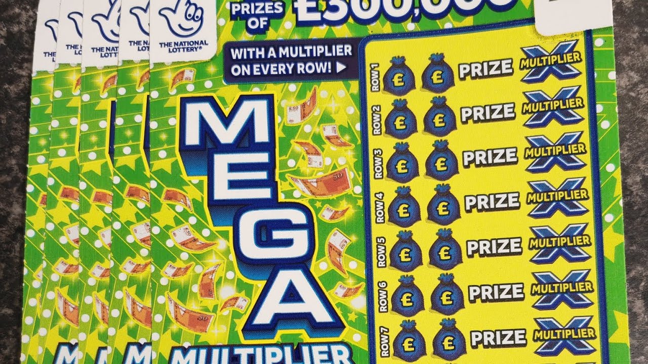 mega Multiplier scratch cards £15 in play