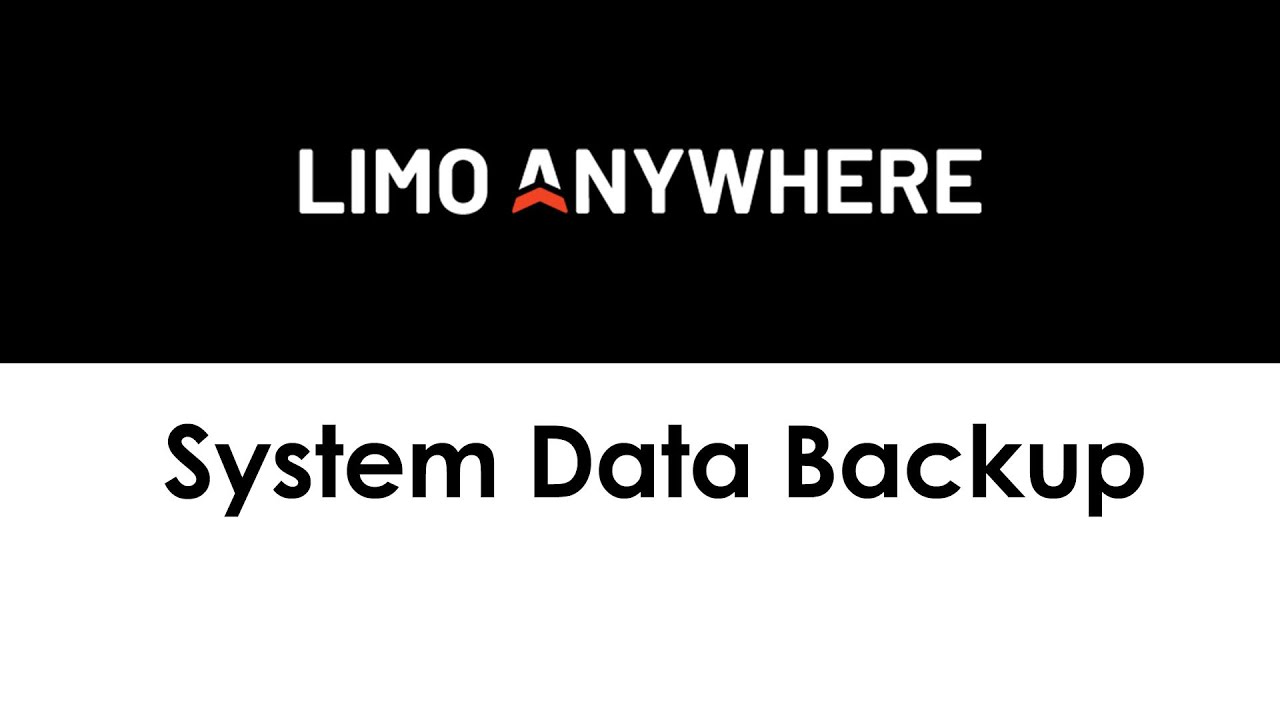 System Data Backup