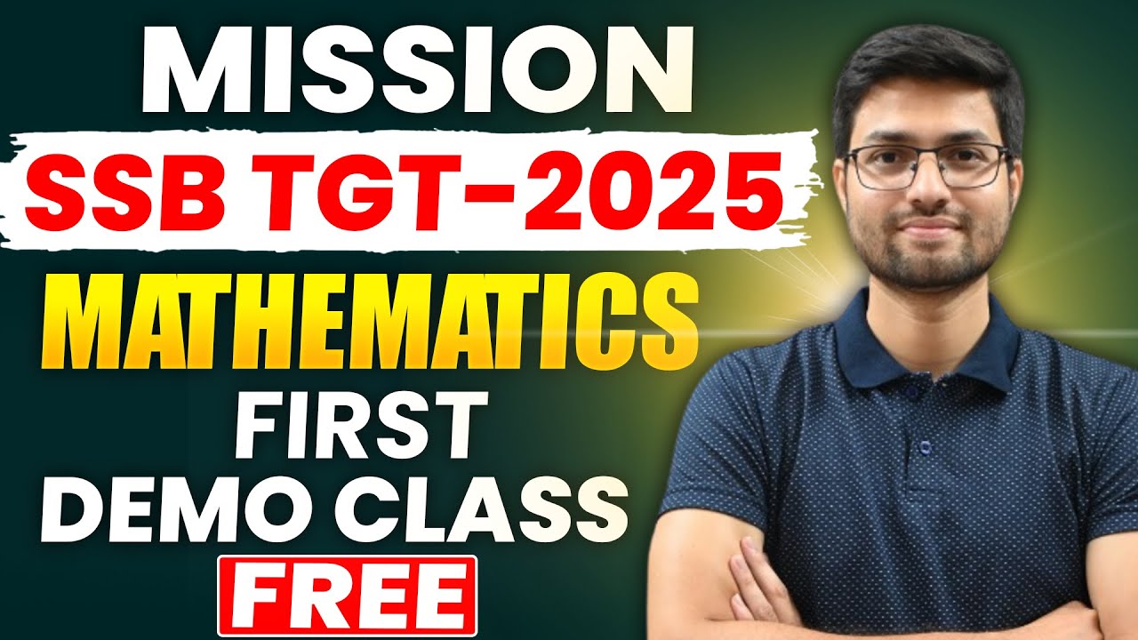 SSB TGT 2025 // FIRST MATH CLASS // RELATION // THEORY + MCQ #bidyasagarclasses_tet #ssbtgt