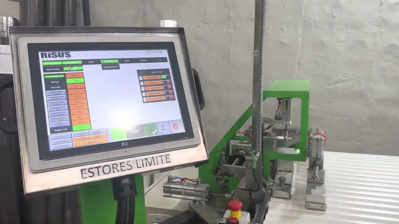 Roller Shutter Side Locking Machine (Automatic Caps Inserter) | RS-4400 | Risus Machines