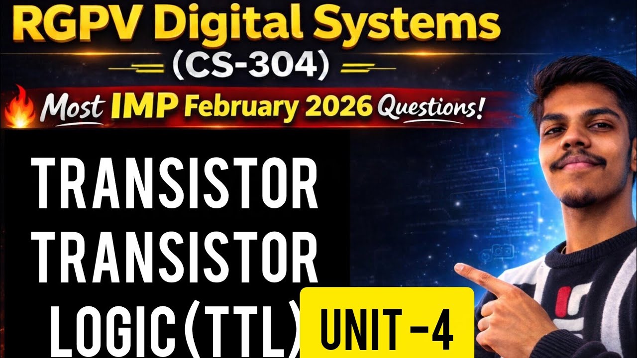 Transistor-Transistor Logic (TTL) Explained  RGPV| Digital Systems CS-304 | RGPV IMP Questions