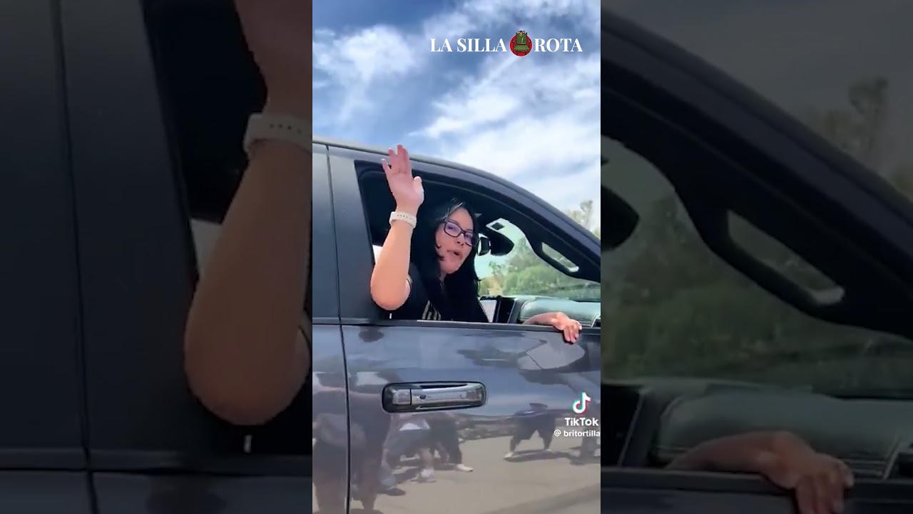 Mexicana arremete contra migrantes latinos en protesta en EU