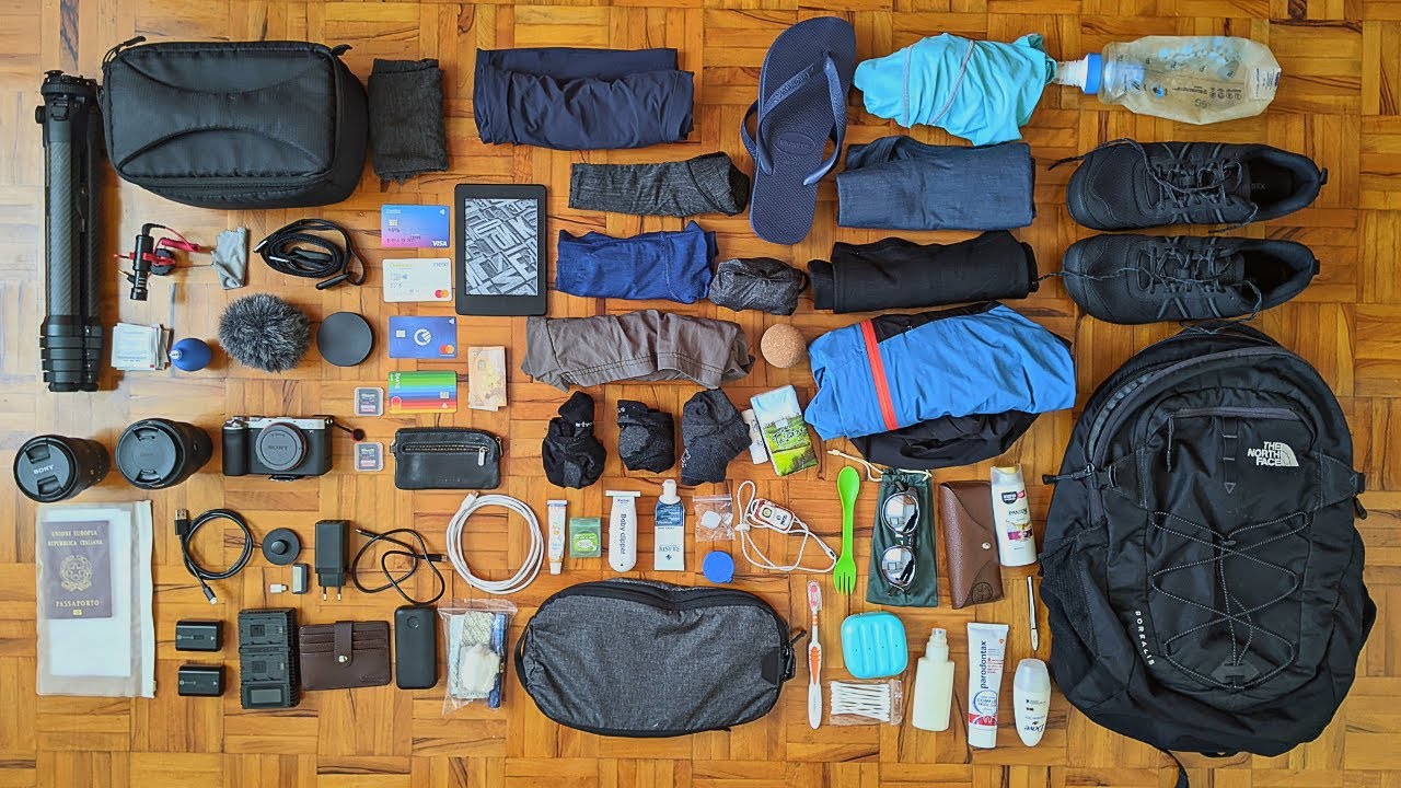 Zaino da viaggio minimale - Tutto quello che porto (28L)