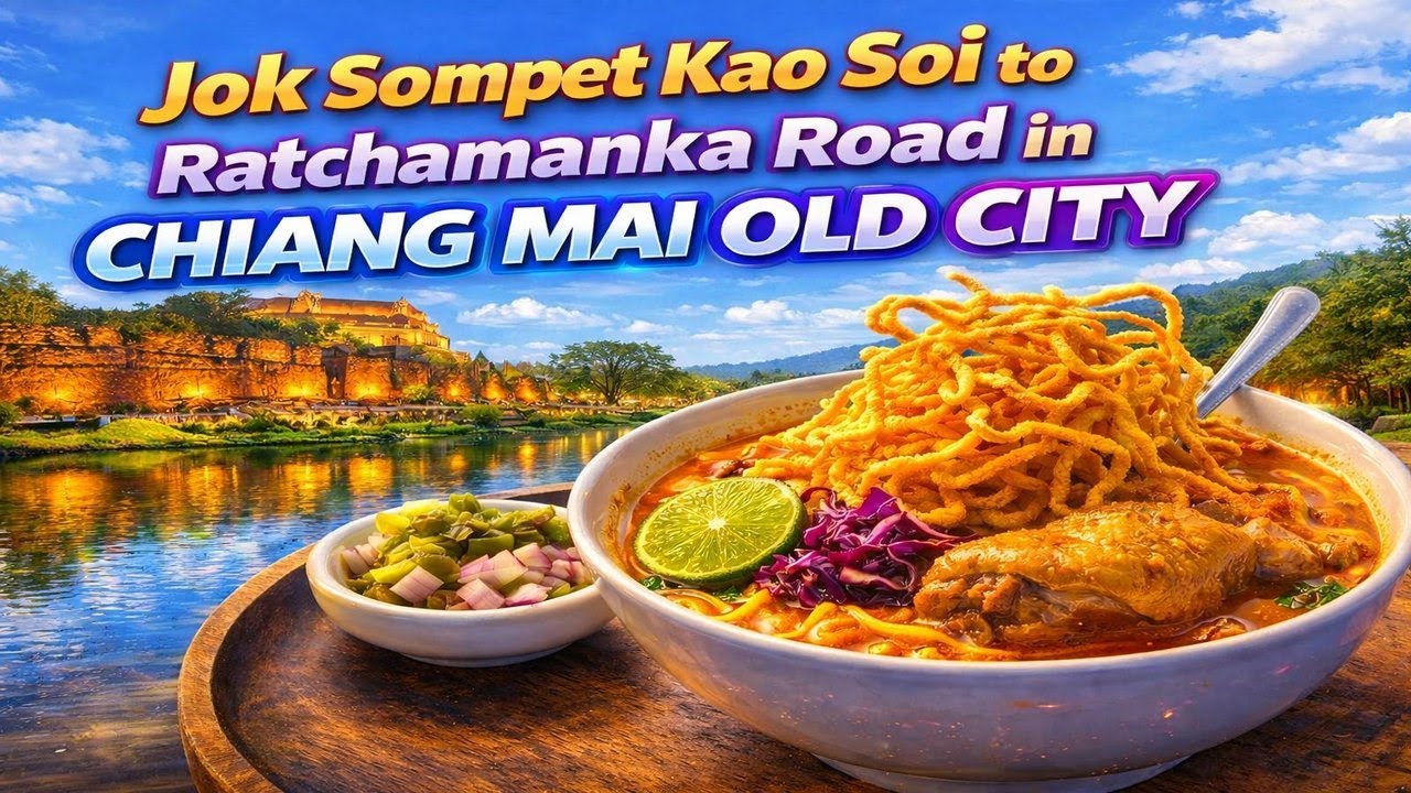 Jok Sompet Kao Soi to Ratchamanka Road