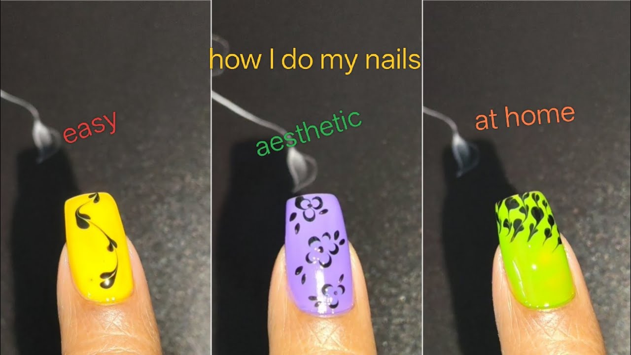 STEP BY STEP HOW I DO AESTHETIC AND EASY NAILS AT HOME ? ? 💅