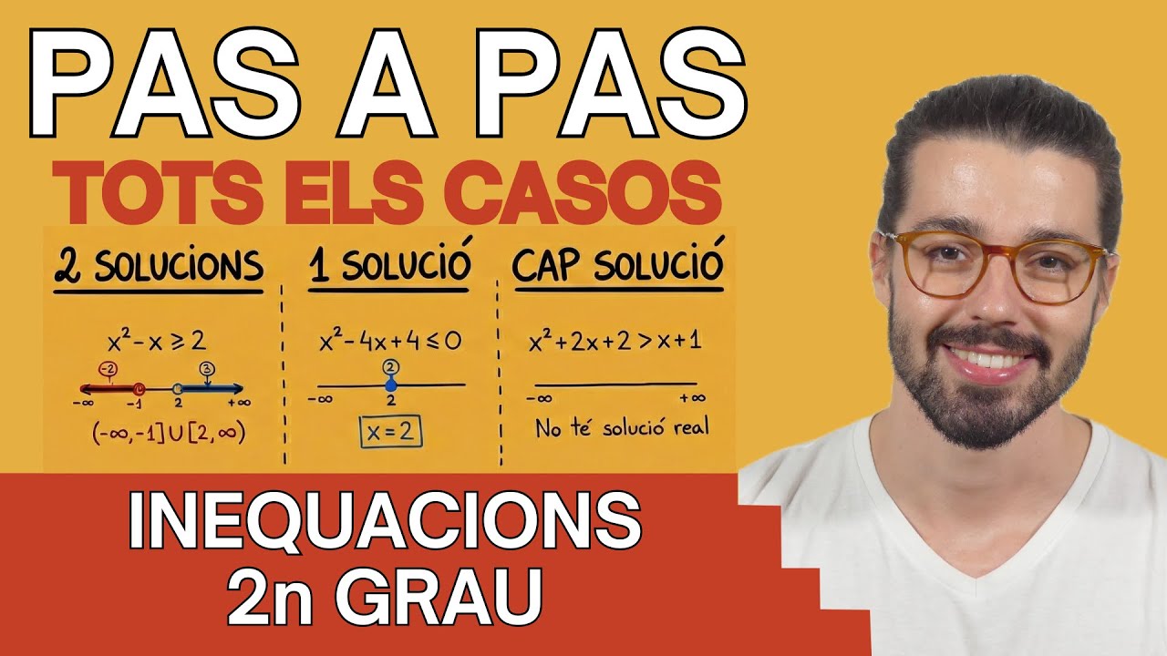 ⚖️ INEQUACIONS DE SEGON GRAU | 8 exemples PAS A PAS