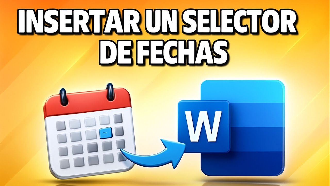 Cómo INSERTAR un SELECTOR de FECHAS en WORD 📅🧭 @DomingoenlaRed
