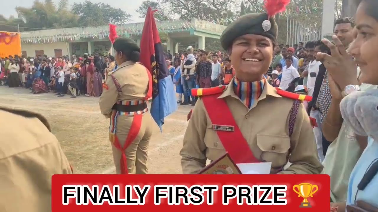 Parade at Atal Behari Degree College , Basudevpur /// 77th Republic day 