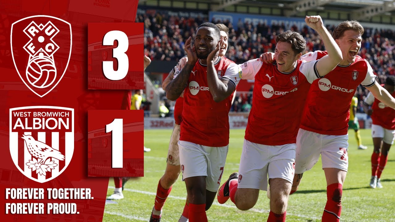 🗽 ROTHERHAM UNITED 3 - 1 WEST BROMWICH ALBION 🟡🟢 | Official Sky Bet Championship highlights 📺