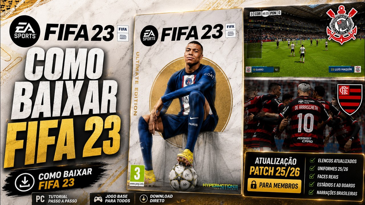 COMO BAIXAR FIFA 23 NO PC + PATCH 2026 (Tutorial Completo 2026) LINK DIRETO