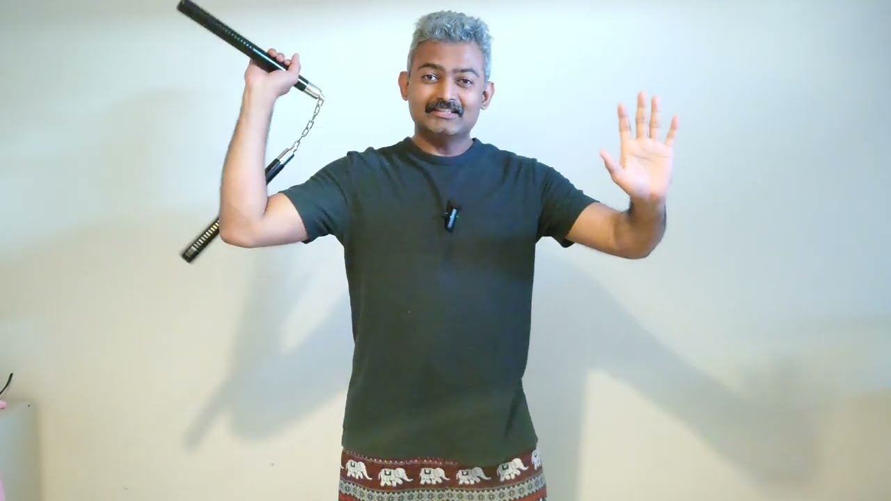 Nunchaku combo Tutorial/ Strikes with Hand roll  @KICKNSTRIKE