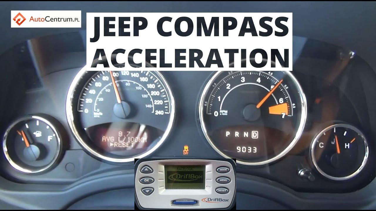 Jeep Compass 2.0 156 hp - acceleration 0-100 km/h