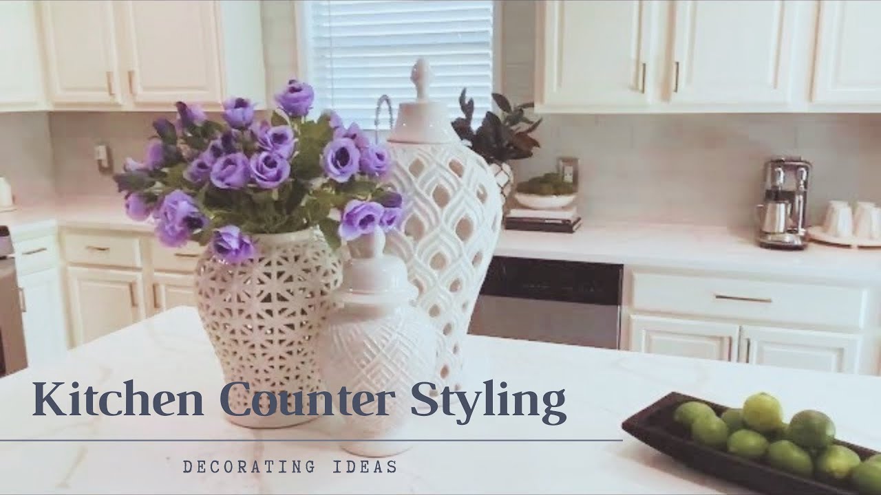 Kitchen Counter Top Styling|Decorate with Me|Decorating Ideas
