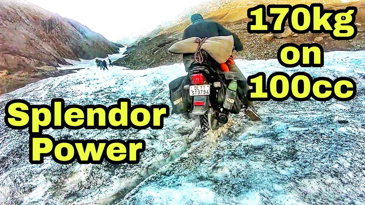 Spiti Valley on 100cc | Off-road with Splendor plus | Amazing Spiti Valley 2019 | 170kg Weight