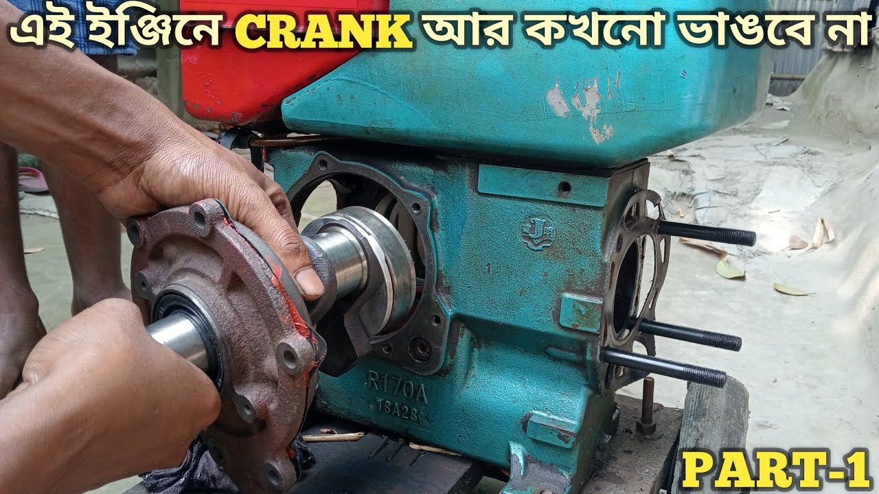 How to install crankshaft of 4 hp china diesel engine | China diesel engine crankshaft installation