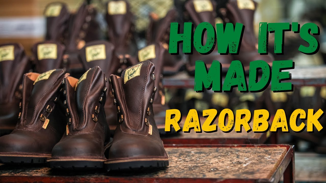 Africa's TOUGHEST Work Boot! // Razorback How it's made // Jim Green Footwear