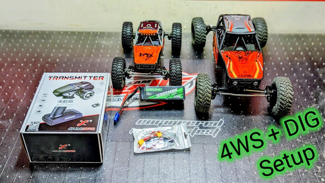 4 Wheel Steering (4ws) setup on the Capra using Radiolink RC6GS + R8FG receiver. Setup Breakdown.