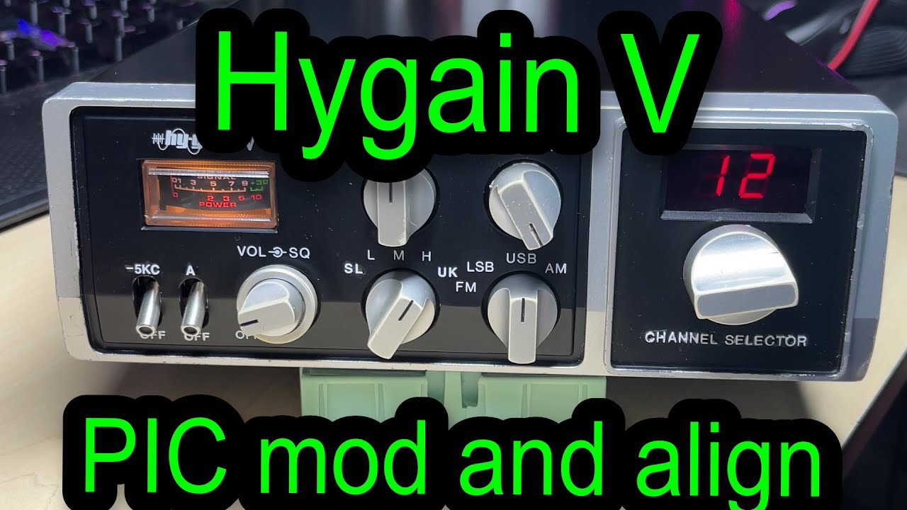 EP 110 - Hygain V SSB CB Radio - PIC channel conversion and alignment.