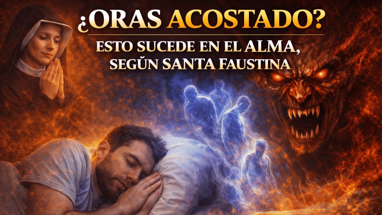 ¿Oras acostado? Esto sucede en el alma, según Santa Faustina