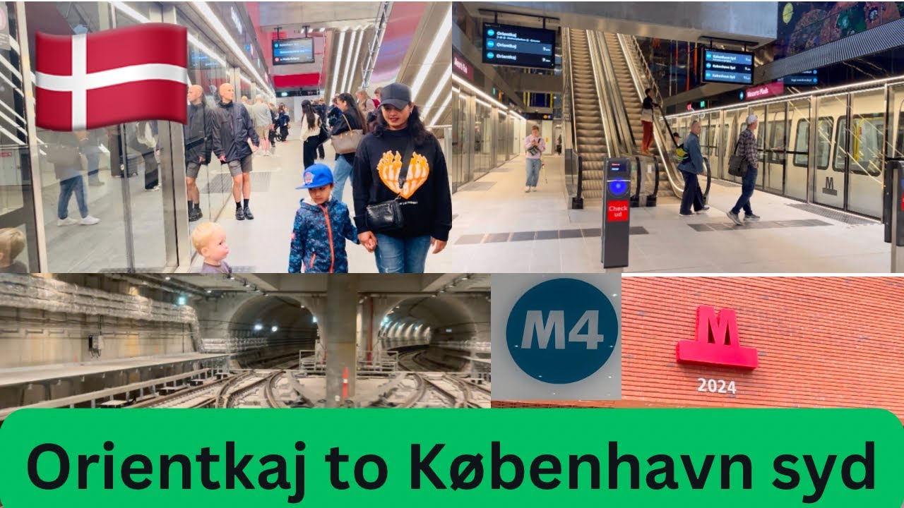 Copenhagen metro m4 ride || orientkaj - København syd || 2024 ||