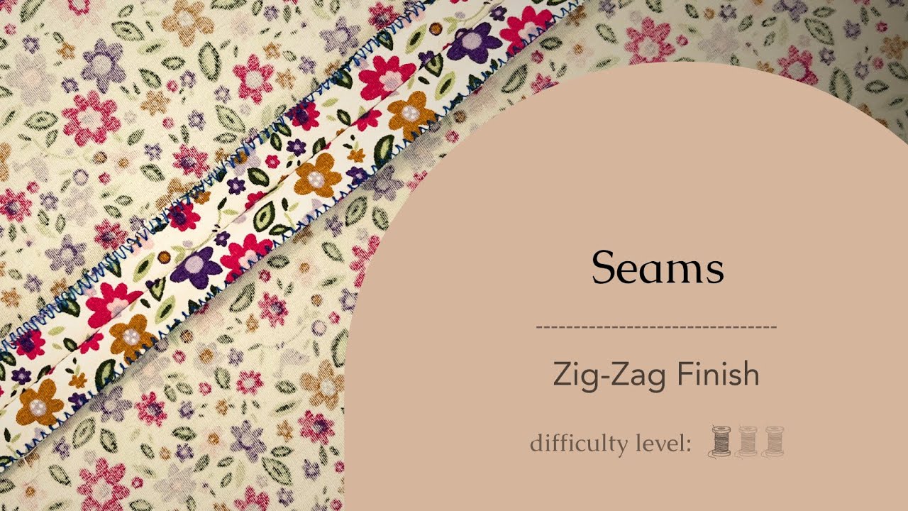 How to Finish Seams with a Zigzag Stitch