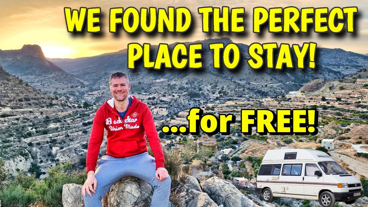 AMAZING FREE PARK UP IN SPAIN! - with a SWIMMING POOL! | VAN LIFE