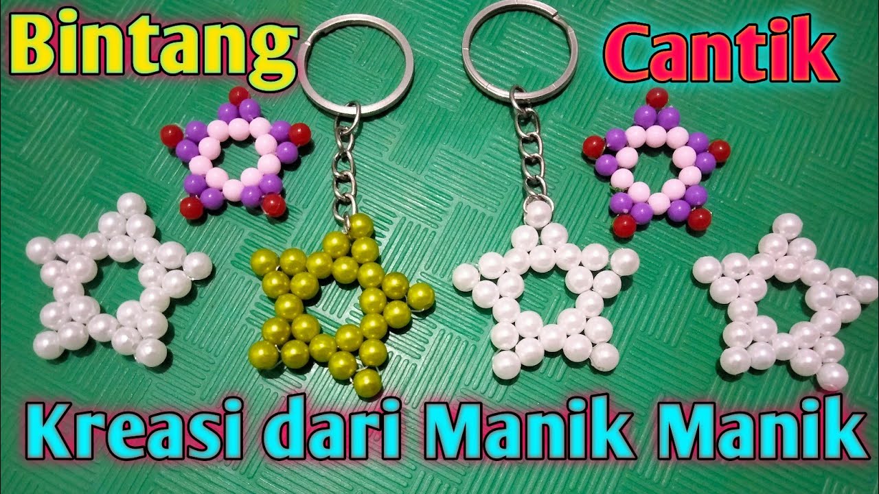 Cara Membuat Bintang dari Manik Manik | kreatif tanpa batas