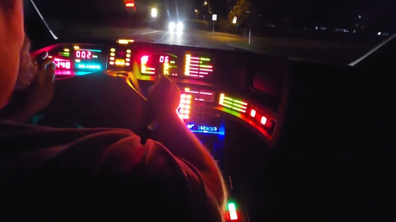 K.I.T.T. pov ride at night.