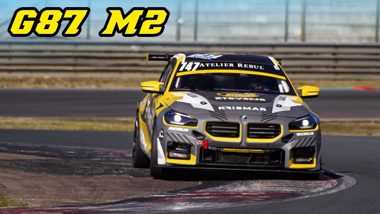 BMW G87 M2 Racecar with loud MILLTEK exhaust | Zolder 2026