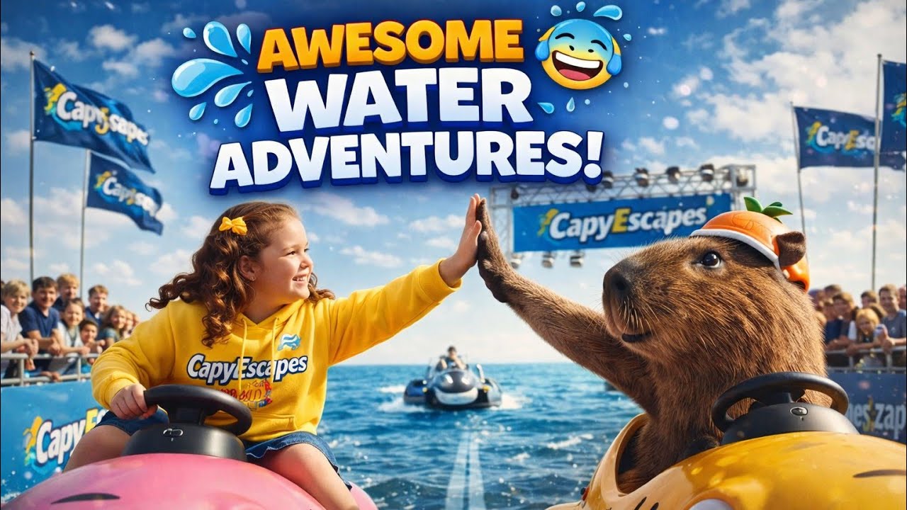 Capybara Exposes Robot Ocean Race Sabotage | Cheating Shark Robot Fails #capybara