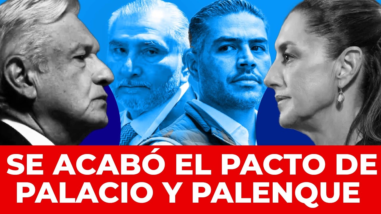 ¡PALENQUE ATACA PRIMERO! AMLO busca deshacerse de Sheinbaum y quitarla de Palacio Nacional
