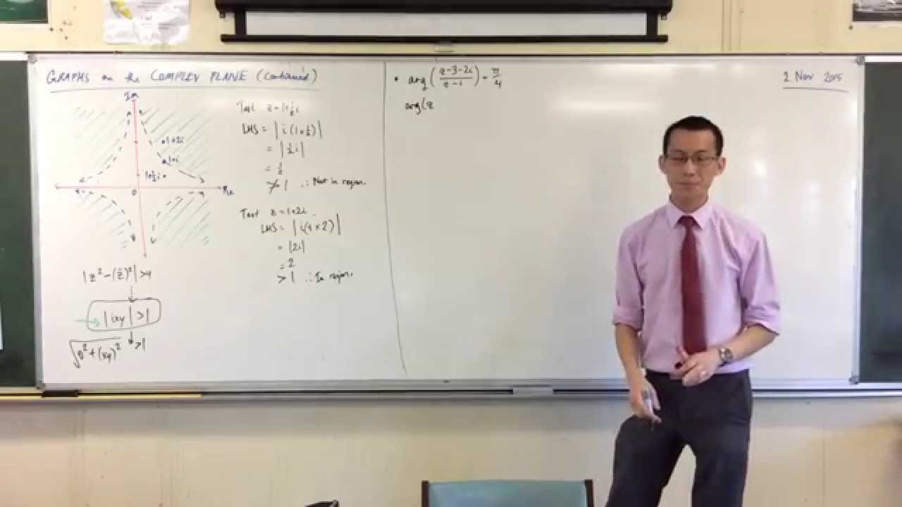 Graphs on the Complex Plane (3 of 4: Geometry of arg(z)-arg(z-1))